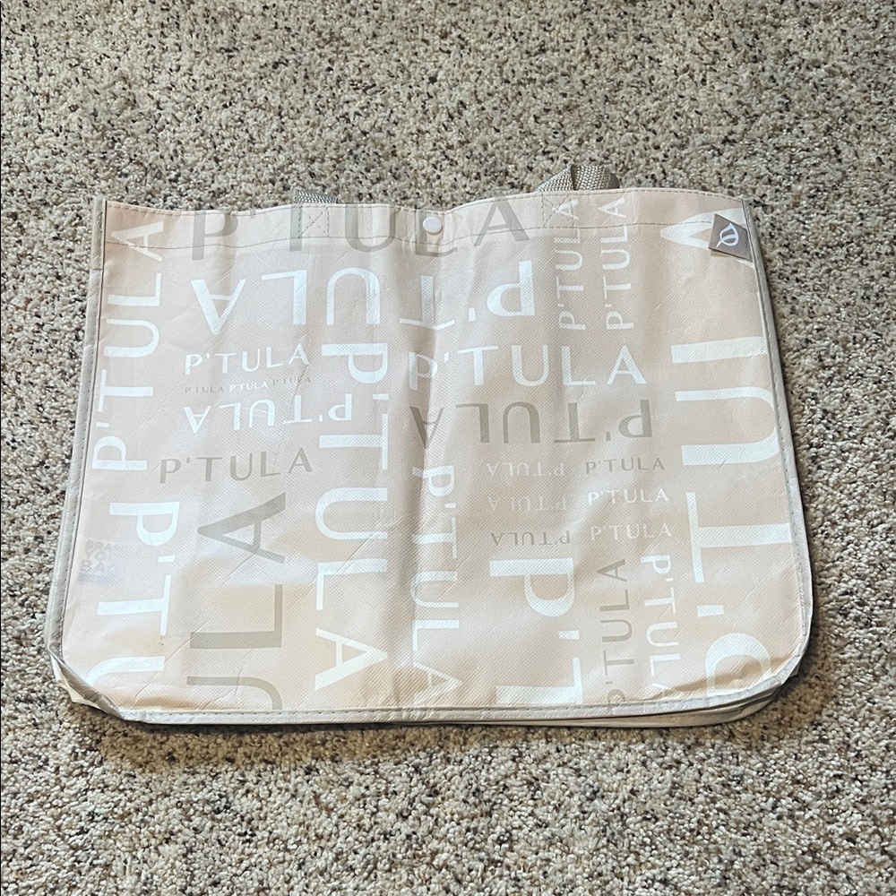 P'tula Cream Logo Tote Bag